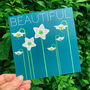 Pack Of Six Modern Floral Greetings Cards, thumbnail 3 of 11