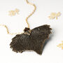 Cottonwood Real Leaf Necklace Medium Size, thumbnail 3 of 8