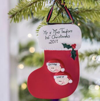 Personalised Selfie Couple Christmas Decoration, 3 of 5