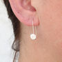 Sterling Silver Nugget Earrings, thumbnail 2 of 5