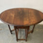 Edwardian Oak Drop Leaf Side Table, thumbnail 6 of 9