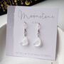 Moonstone Star And Moon Crystal Earrings, thumbnail 2 of 11