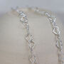 Sterling Silver Geo Heart Chain Necklace, thumbnail 2 of 4