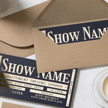 Theatre Concert Ticket Scratch Reveal Gift Voucher, 6 of 9