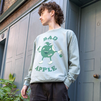 Bad Apple Unisex Sweatshirt In Green, 4 of 4
