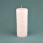 G Decor Adeline White Pearl Textured Pillar Candle, thumbnail 4 of 5