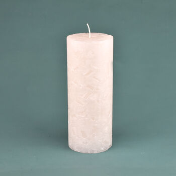 G Decor Adeline White Pearl Textured Pillar Candle, 4 of 5
