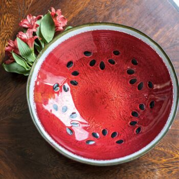 Watermelon Design Glass Bowl, 3 of 5