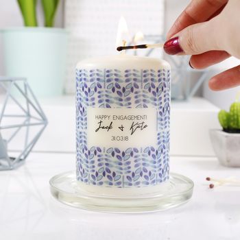 Personalised Engagement Candle Gift, 2 of 12