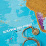 Scratch The World® Watercolour Edition Map With Coin, thumbnail 3 of 5