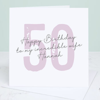 Wife 50th Birthday Card, 2 of 6