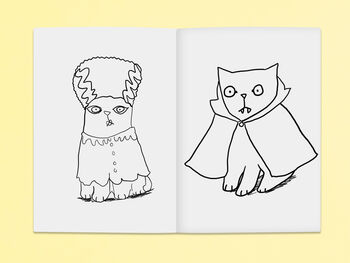 Halloween Colouring Book Spooky Cats, 6 of 9