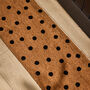 Polka Dot Natural Coir Doormat, thumbnail 2 of 4