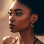 Curled Gold Abstract Drop Earrings, thumbnail 1 of 7