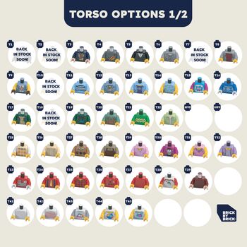 Valentine’s Lego® Brick Minifig Couple Gift: Personalised Custom Figures, 5 of 12