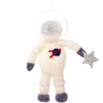Felt Outer Space Astronaut Christmas Decoration, 3 of 3