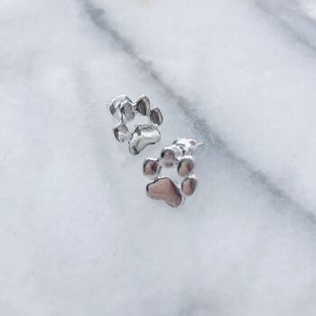Birthday Gift From The Dog/Cat Paw Print Earrings, 5 of 7