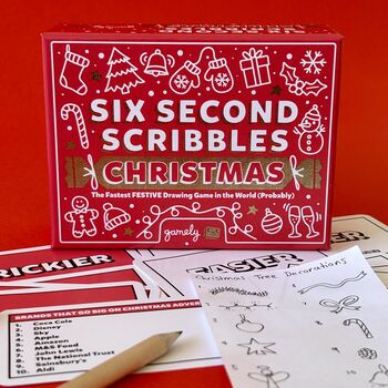 Six Second Scribbles Christmas | The Frantically Fast, Fantastically Fun And Festive Drawing Game, 2 of 6