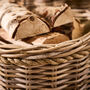 Round Woven Wicker Log Basket With Rope Handles, thumbnail 3 of 5