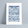 Personalised Family House Rules Print, thumbnail 3 of 7