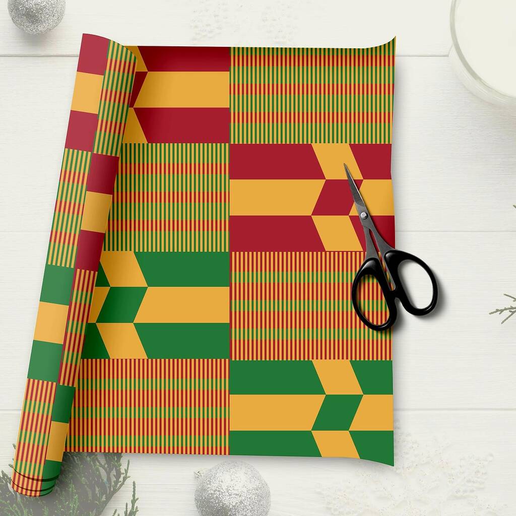 Kente Print Wrapping Paper By Natiscreations
