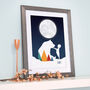 Personalised Bear And Boy Child's Artwork, thumbnail 5 of 8