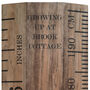 Original Oak Finished Wood Height Chart Ruler, thumbnail 3 of 6