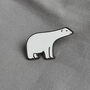 Polar Bear Enamel Pin, thumbnail 1 of 3