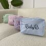 Personalised Stripe Embroidered Makeup Cosmetic Bag, thumbnail 3 of 9