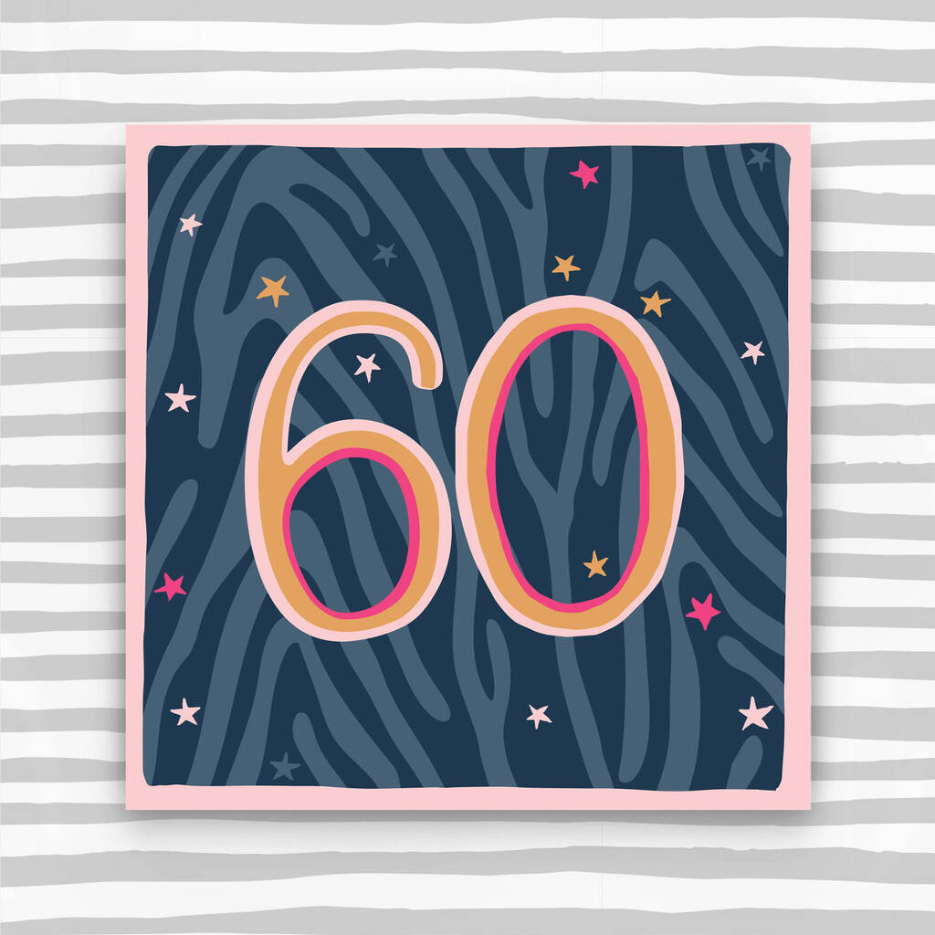 Female 60th Birthday Card, 1 of 1