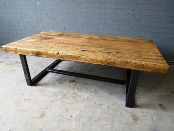 Industrial Style Reclaimed Coffee Table Tv Unit 156, 2 of 6