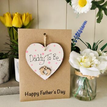 Personalised Father's Day Daddy To Be Keepsake Card, 4 of 6