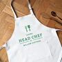 Personalised Head Chef Apron, thumbnail 3 of 6