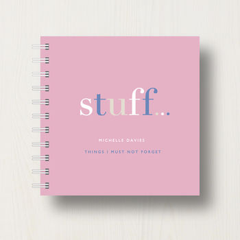 Personalised 'Stuff' To Do Small Notebook, 10 of 10