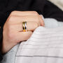 Family Birthstone Elegant Cosmo Personalised Ring, thumbnail 4 of 9