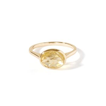 Yellow Gold Oval Briolette Cut Rings, 6 of 11