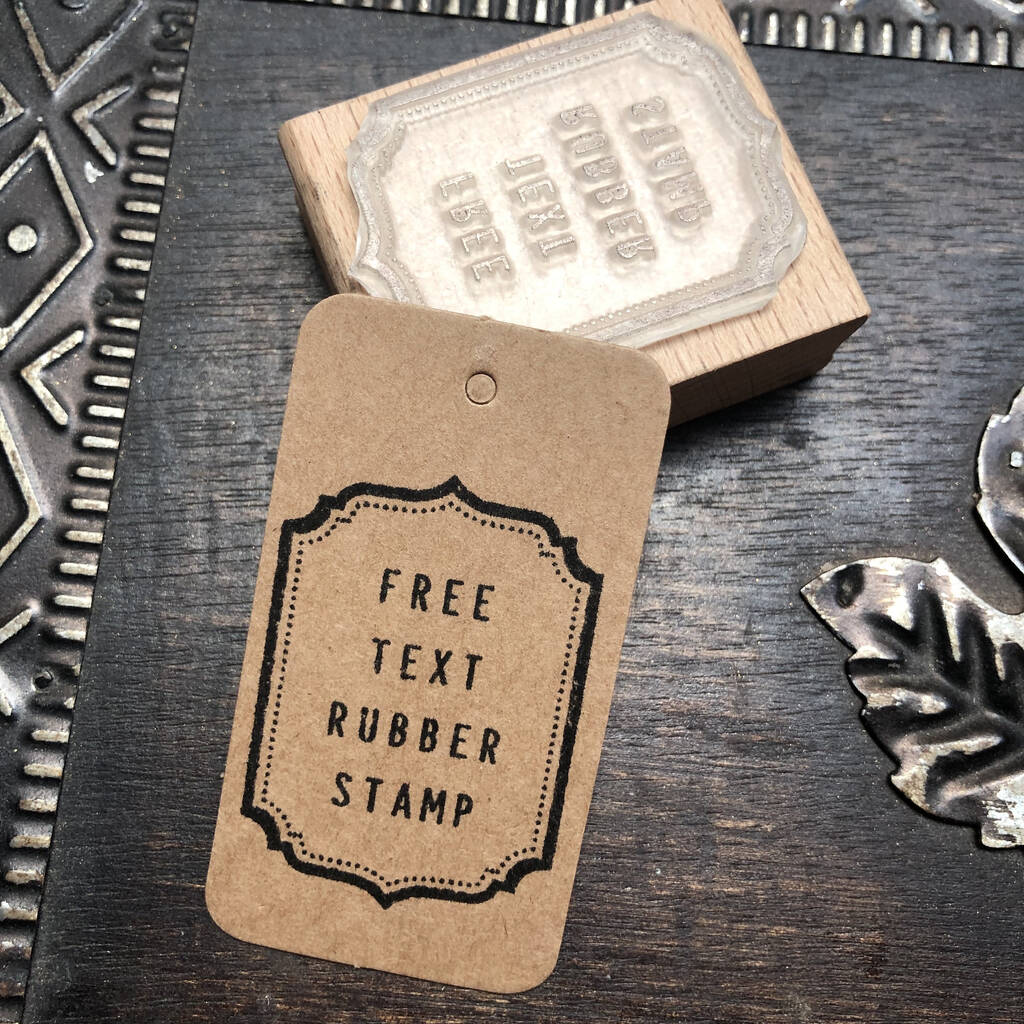 Bespoke Rubber Stamp / Free Text Stamper By Pretty Rubber Stamps