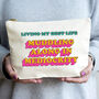 Anti 'Living My Best Life' Cosmetic Bag, thumbnail 1 of 4