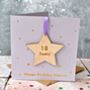 Personalised Birthday Foiled Decoration Card, thumbnail 2 of 4
