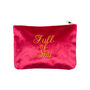 Full Of Shit Pink Embroidered Pouch, thumbnail 6 of 6