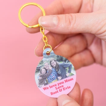 Mother's Day Photo Message Keyring Personalised Gift, 2 of 6