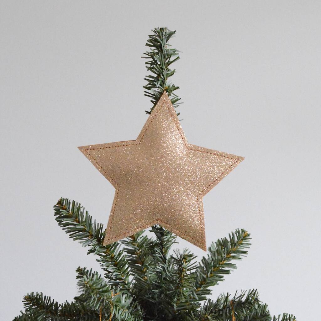 Christmas Tree Topper Star Glitter, 1 of 10