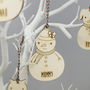 Personalised Snowmen Place Setting Decorations, thumbnail 5 of 7