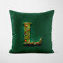 Christmas Garland Letter Alphabet Cushion, thumbnail 11 of 11