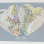 Personalised Location Map Hearts Print, thumbnail 2 of 9