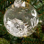 Personalised Glass Lightning Bolt Bauble, thumbnail 2 of 3