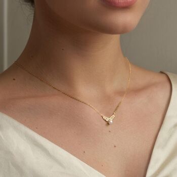 Antique Romantic Pearl Necklace, 2 of 10