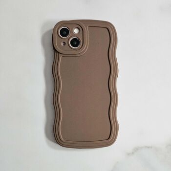 Mocha Gummy Wavy Phone Case, 2 of 8