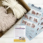 Macrame Kit Coiled Baskets, Nude Pink And Gold Limited Edition, thumbnail 6 of 7