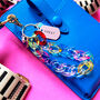 Personalised Bag Charm With Rainbow Links, thumbnail 6 of 9